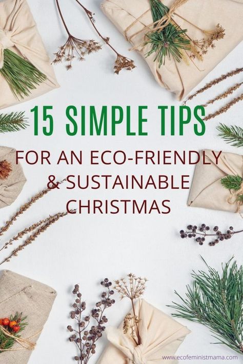 Learn 15 tips for a more eco friendly Christmas and sustainable festive holiday season. Having a zero waste or low waste Christmas doesn’t mean having a zero FUN Christmas! Discover how you can enhance your Christmas season by being environmentally friendly, sustainable, ethical and joyful all at the same time. From eco friendly Christmas gifts, Christmas wrapping and crafts, to sustainable decorations, advent calendars and more. Eco Friendly Christmas Decorations, Sustainable Christmas Decorations, Sustainable Ideas, Sustainable Christmas Gifts, Zero Waste Christmas, Eco Friendly Christmas Gifts, Sustainable Holiday, Christmas Tips, Eco Christmas