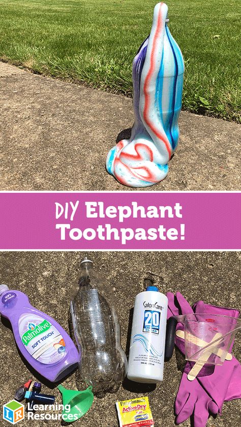 Adulting 101 Classes, Elephant Toothpaste Recipe, Elephant Toothpaste Experiment, Science Experiments Kids Preschool, Elephant Toothpaste, Summer Science, Science Experiments For Preschoolers, Science Crafts, Kid Experiments