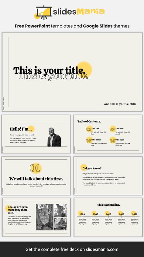 Simple Presentation Template, Portfolio Powerpoint Design, Design Slides Presentation, Google Slides Free Template, Google Slides Presentation Design, Education Powerpoint Templates, Powerpoint Slide Designs Templates, Quote Slide Design, Presentation Slides Design Layout