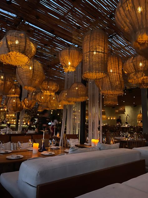 Tulum Restaurant Design, Tulum Style Restaurant, Tulum Club, Aesthetic Restaurant Interior, Weird Gifts For Friends, Stuff For Friends, Tulum Inspired Restaurant, Beach Restaurant Aesthetic, Tulum Bar