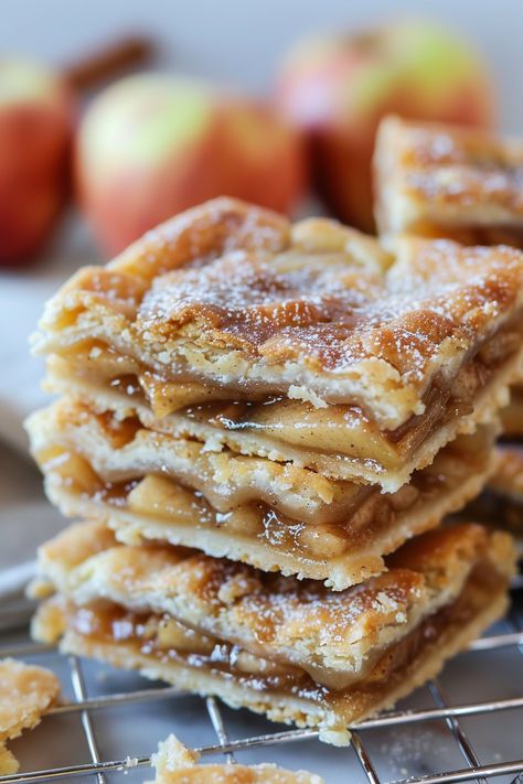 Buttery Apple Pie Bars with a Flaky Crust - An Organized Chaos Apple Kuchen Bars Taste Of Home, Apple Crisp Crust Recipe, Apple Dumpling With Pie Crust, Little Pie Company Sour Cream Apple Pie, Easy Desserts Apple Pie Filling, Apple Pie Bars With Puff Pastry, Mini Apple Crisp Pies, Cookie Crust Deep Dish Apple Pie, Pizza Dough Apple Dessert