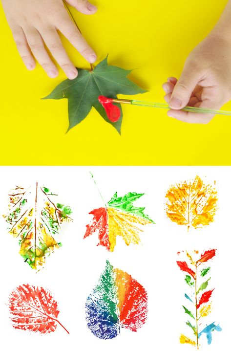 Fun & creative ways for kids to paint with leaves.  Fall leaf crafts for preschool and elementary. #leafart #leafpainting #leafprintart #leafpaintingforkids #leafpaintingdiy #leafcrafts #leafcraftsforkids #leafcraftspreschool #leafartprojectsforkids #leafprinting #fallcrafts #growingajeweledrose #activitiesforkids Autumn Leaves Craft, Kraf Kertas, Leaf Crafts, Leaves Fall, Fall Crafts For Kids, Autumn Crafts, Fall Leaf, Painted Leaves, Photo Blog