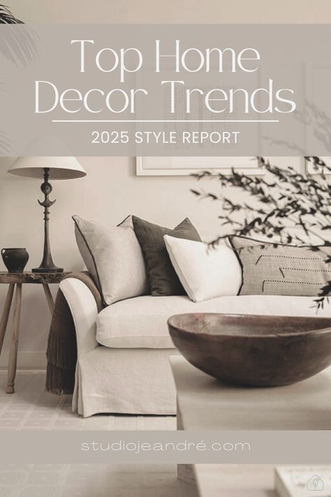 Want to know what's hot and trending in the world of interior design? Look no further than our latest blog post, "The Top 10 Home Decor Trends!"  From bold statement pieces to calming colour palettes, we've got the inside scoop on the must-have decor elements for your home.  Head to our website now to read more and get inspired for your next home makeover! #homedecor #trends #interiordesign #blogpost #inspiration #trendinghomedecor Modern Home Decor Accessories, Monochromatic Room Decor, 2025 Design Trends Home Interiors, Newest Interior Design Trends, Home Decor Colour Trends 2024, Trending Interior Design Styles 2024, 2024 Family Room Decor Trends, Latest Interior Design Trends 2024, Current Home Decorating Trends 2024