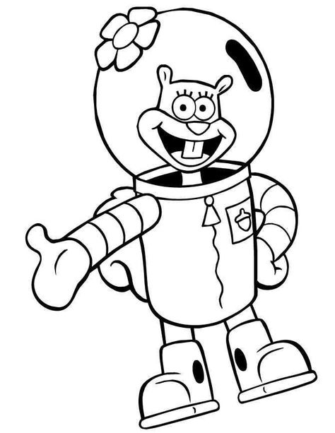 Spongebob Squarepants coloring page Spongebob Coloring Pages, Spongebob And Sandy, Spongebob Coloring, Spongebob Cartoon, Spongebob Drawings, Sandy Cheeks, Birthday Coloring Pages, Easy Coloring Pages, Cartoon Coloring Pages