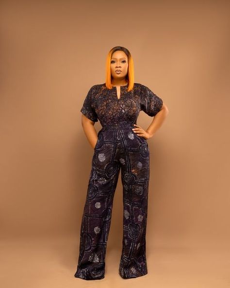 KUBECHI on Instagram: "We are excited to bring you the PM Adire Jumpsuit which is named after the Gorgeous and Anointed Pastor Mildred. @pastormildred Limited Pieces Available to Order in Exact Print. #adirejumpsuit #adirestyles #adire #ankarastyles" Adire Jumpsuit Styles, Jumpsuit Styles, African Print Maxi Skirt, Jumpsuit Chic, Classy Casual Outfits, Classy Casual, Ankara Styles, Jumpsuit Fashion, African Print