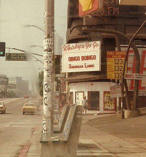 https://flic.kr/p/buvLv6 | Oingo Boingo, Suburban Lawns at the Whisky 1980 | Along time ago! Whiskey A Go Go, Whisky A Go Go, Oingo Boingo, California History, Sunset Strip, Vintage Los Angeles, California Love, City Of Angels, California Dreamin'