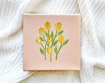 Mini Toile, Small Canvas Paintings, Simple Canvas Paintings, Cute Canvas Paintings, Easy Canvas Art, Canvas Drawings, Easy Canvas Painting, Canvas Painting Designs, Cute Paintings