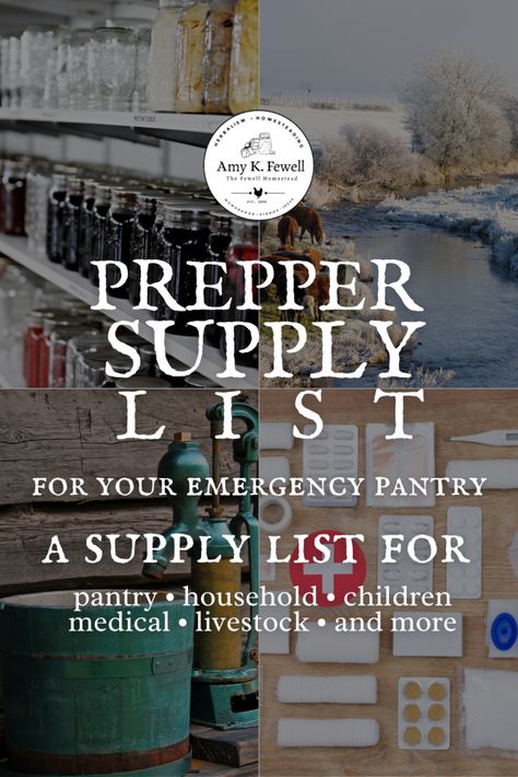 Prepper Medical Supplies, Pantry Prepping Emergency Preparedness, 6 Month Emergency Food Supply List, Prepper Storage Room, Prepper List Stockpile, Prepped Pantry List, Prepper Stockpile List, Pantry Stockpile List, Emergency Prep List