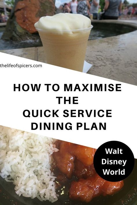 Disney Quick Service Dining Plan, Dining Plan, Street Magic, Quick Service Restaurant, Vacation Meals, Disney World Food, Breakfast Restaurants, Disney Snacks, Disney Dining Plan