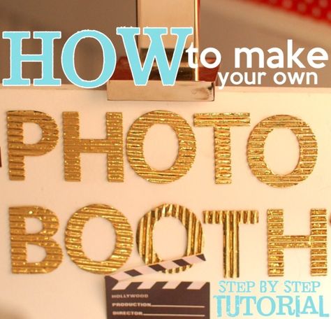 diy photo booth Make Your Own Photo Booth, Diy Halloween Party, 31 Bags, Photos Booth, Sweet Sixteen Parties, Business Party, Diy Photo Booth, 16 Birthday, Patriotic Party