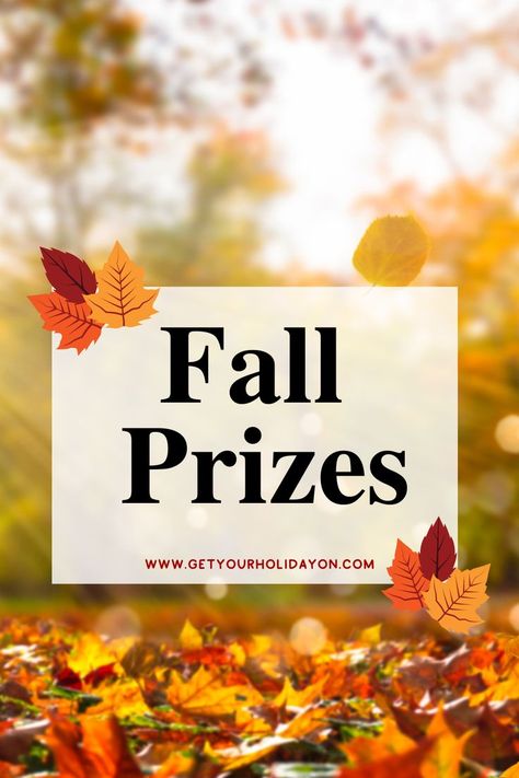 fall carnival prizes Fall Door Prize Ideas, Fall Bunco Prizes, Pumpkin Carving Contest Prizes, Fall Festival Prize Ideas, Halloween Game Prizes For Adults, Fall Festival Prizes, Thanksgiving Game Prizes, Thanksgiving Prizes, Door Prizes Ideas