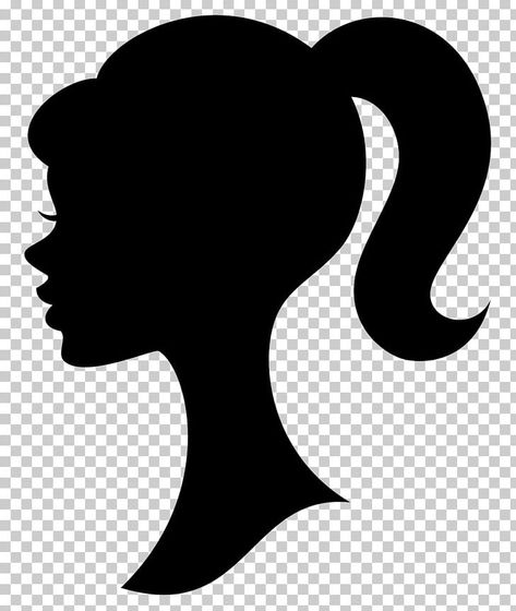 Barbie Logo Painting, Barbie Silhouette Svg Free, Barbie Clipart Free Printable, Barbie Line Art, Barbie Head Silhouette, Barbie Outline Drawing, Black Barbie Png Image, Barbie Silhouette Printable Free, Barbie Cricut Svg