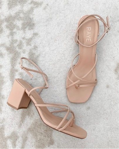 Nude Bridesmaid Shoes, Nude Shoes Wedding, Brides Maid Shoes, Nude Block Heels, Elegant Shoes Heels, Sandals Ideas, Everyday Heels, Bridesmaids Shoes, Spring Wardrobe Essentials