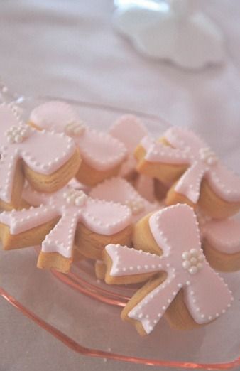 Bow Cookies, Bow Baby Shower, Pink Bridal Shower, Pink Ballerina, Pink Birthday, Cute Cookies, Cake Toppings, Bridal Shower Theme, Grad Parties