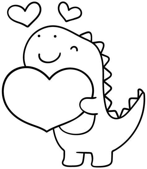 "Title: \"Roars of Love: Dinosaur Valentine SVG - Instant Download\" Description: Embark on a prehistoric adventure this Valentine's Day with our Dinosaur Valentine SVG! Unleash the roar of love with these adorable and ferociously cute dinosaur designs, perfect for adding a touch of whimsy to your DIY projects. 🦖 What's Included: This digital download features a collection of charming Dinosaur Valentine SVG files that are compatible with a range of crafting projects. The bundle includes a high- Cute Drawings Of Dinosaurs, Drawing Ideas Easy Valentines Day, Easy I Love You Drawings, Cute And Simple Coloring Pages, Person Flipping Off Drawing, Cute Dino Drawings Easy, Cute Dinosaur Drawing Doodles, Cute Easy Love Drawings, Drawings To Trace Over