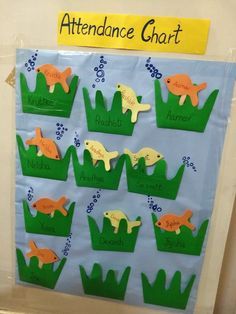 Classroom Attendance Chart, Nursery Class Decoration, Attendance Chart, Fall Classroom Decorations, School Board Decoration, Paper Crafts Magazine, Preschool Classroom Decor, Preschool Arts And Crafts, Preschool Art Activities