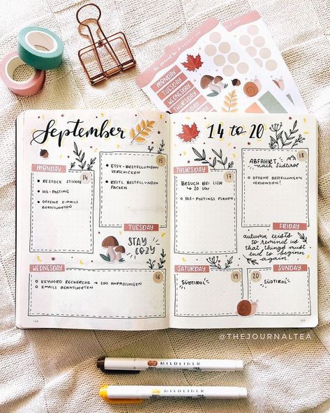 33+ Amazing Bullet Journal Weekly Spreads You'll Want To Steal (UPDATED!) Bullet Journel, Bullet Journal Weekly, Penanda Buku, Bujo Planner, Bullet Journal Ideas Templates, Creating A Bullet Journal, Bullet Journal Paper, Bullet Journal Weekly Spread, Bullet Journal Mood