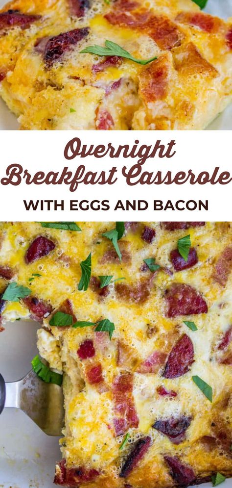 This egg casserole recipe is one of the best breakfast casseroles you will have. I mean how do you beat bacon and eggs. The extra cheese makes this the perfect overnight casserole. Crockpot Egg Casserole Overnight, Pre Made Breakfast Casserole, Overnight Breakfast Casserole With Bacon, Overnight Breakfast Bake Recipes, Keto Overnight Breakfast Casserole, Cheesy Egg Bake Breakfast Casserole, Egg Breakfast Casserole Overnight, Breakfast Casserole Crockpot Overnight, Bacon And Egg Breakfast Casserole