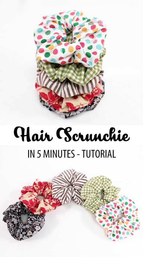 Lucet, Sew Ins, Scrunchie Tutorial, Diy Scrunchie, How To Make Scrunchies, Diy Hair Scrunchies, Scrunchies Diy, Sewing Elastic, Beginner Sewing