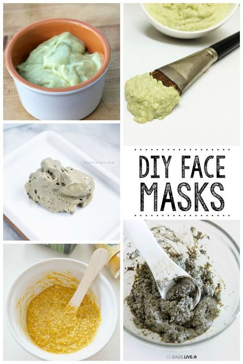 Make your own DIY face masks from stuff sitting in your kitchen. Diy Exfoliating Face Scrub, Diy Honey Face Mask, Make Your Own Face Mask, Face Mask At Home, Green Tea Face Mask, Coconut Oil Face Mask, Cucumber Face Mask, Cucumber For Face, Mask At Home