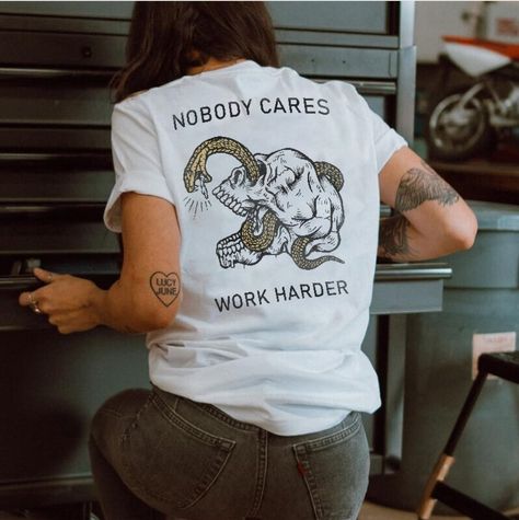 Slogan Design, Work Harder, Snake Print, Cotton Style, Womens Fashion Casual, T Shirt Top, Letter Prints, Printed Shorts, Work Hard