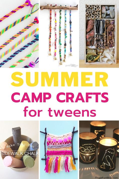 Kid Summer Camp Activities, Camp Fun For Kids, Summer Outdoor Crafts For Kids, Craft Ideas For Summer Camp, Summer Camp Arts And Crafts For Kids, Summer School Projects, Kids Camping Crafts Ideas, Easy Outdoor Crafts For Kids, Fun Themes For Summer Camp