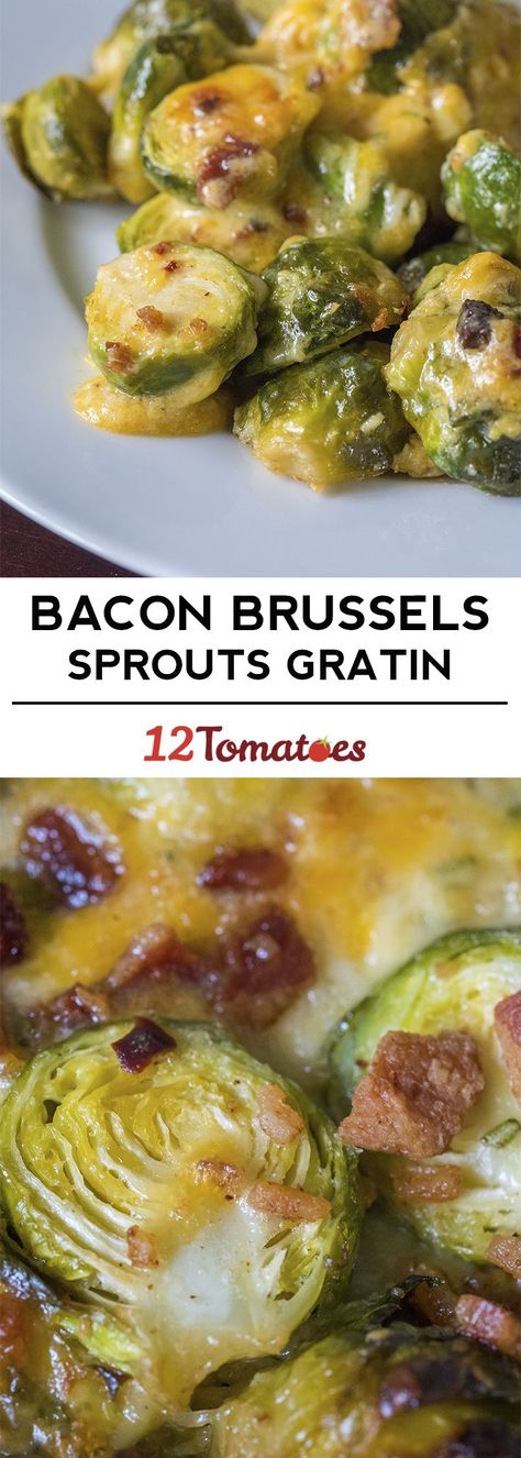 Crockpot Brussel Sprouts, Brussel Sprouts With Pancetta, Brussel Sprout Casserole, Easy Chicken Enchilada Casserole, Bacon Brussels Sprouts, Brussels Sprouts Gratin, Bacon Casserole, Yummy Vegetable Recipes, Bacon Brussel Sprouts