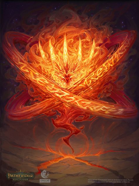 ArtStation - Pathfinder: Kingmaker - The Lantern King., Ilya Bodaykin God Of Fire Fantasy Art, Primordial Elemental, Fire Monster Art, Fire Spirit Art, Fire God Art, Fire Demon Art, Fire Fantasy Art, Flame Elemental, Fire Creature