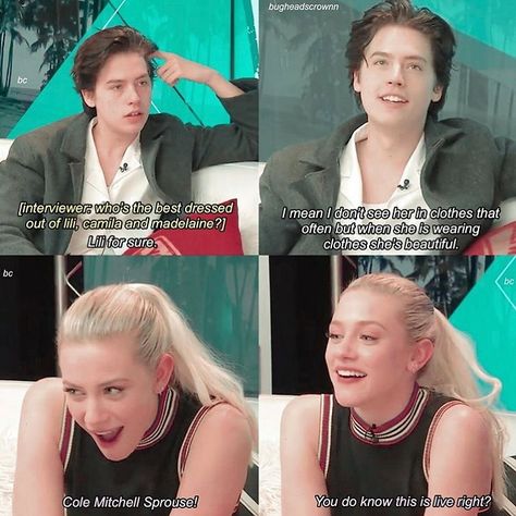 Riverdale Betty And Jughead, Cole Sprouse Funny, Lili Reinhart And Cole Sprouse, Guy Advice, Cole Sprouse Jughead, Riverdale Betty, Riverdale Characters, Riverdale Cole Sprouse, Bughead Riverdale