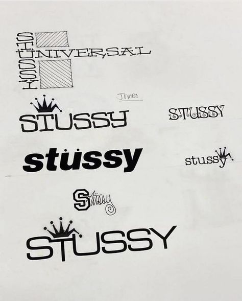 Shtreetwear on Twitter: "A Look Inside Shawn Stüssy’s Sketchbook from the 90’s https://t.co/KkftpckyUy" / Twitter 90s Clothing Brands, Stussy 90s, Stussy Wallpaper, Shawn Stussy, Typography Logo Inspiration, Stussy Logo, 90s Logo, Hand Lettering Art, Graffiti Style Art