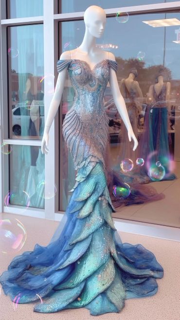 Beaded Mermaid Dress, Fairytale Wedding Dress, Funny Family Photos, Dress Everyday, Beaded Mermaid, Ariel Dress, Fantasy Dresses, Oh My Goodness, Fantasy Gowns