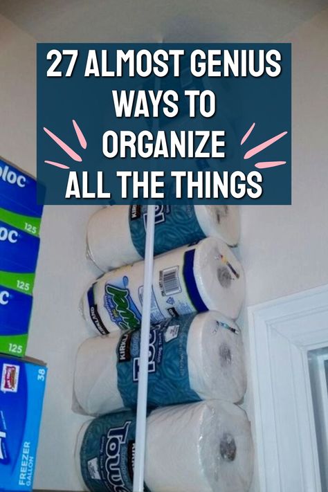 Love cheap storage and DIY organization ideas? Check out these 27 Almost Genius Ways To Organize ALL The Things In Your Home