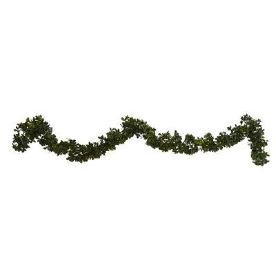 The Holiday Aisle 6" Boxwood Artificial Garland Boxwood Garland, Outdoor Garland, Simple Decorations, Outdoor Set, Artificial Garland, Pine Garland, Artificial Boxwood, Silk Floral Arrangements, Artificial Flowers And Plants