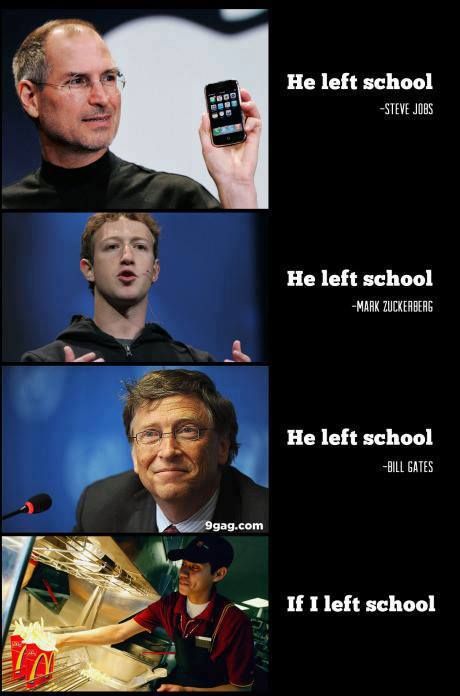 .... left School. Thts not in my vocabulary هاكونا ماتاتا, Leaving School, Funny Memes About Life, School Memes, Hilarious Memes, 웃긴 사진, Work Memes, Memes Humor, Bill Gates