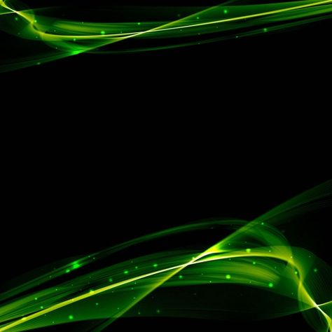 Bright green wavy lines on a black background Free Vector Black And Green Background, Green Black Background, Green And Black Background, 3d Geometric Shapes, Green Leaf Background, Waves Background, Black Background Wallpaper, Wavy Lines, Website Backgrounds