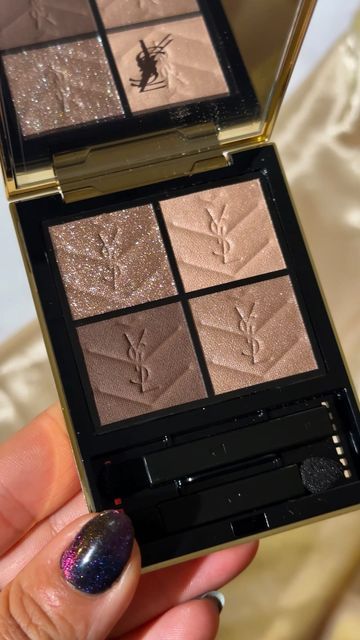 Eye Shadow Palette Aesthetics, Luxury Makeup Products, Ysl Eyeshadow, Ysl Makeup Products, Ysl Couture, Luxury Eyeshadow, Makeup Ysl, High End Eyeshadow Palette, Ysl Eyeshadow Palette