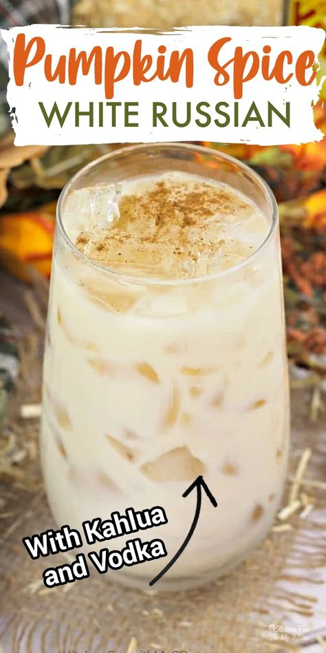 Pumpkin White Russian Recipe, Pumpkin White Russian, Pumpkin Spice White Russian, White Russian Recipe, White Russian Recipes, White Russian Cocktail, Drinks Starbucks, Thanksgiving Drinks, Yummy Alcoholic Drinks