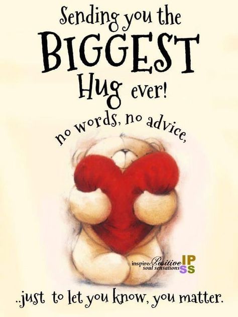 Sending You The Biggest Hug Ever Pictures, Photos, and Images for Facebook, Tumblr, Pinterest, and Twitter Laughing Pictures People, Positive Quotes For Sisters, How Are You Feeling Today, Just Checking In On You Images, Valentines Quotes, Hugs And Kisses Quotes, Special Friend Quotes, Kissing Quotes, Thinking Of You Quotes