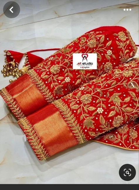 Red Blouse Design, Indian Blouses, Gold Saree, Silk Saree Blouse Designs Patterns, Latest Bridal Blouse Designs, Blouse Designs Catalogue, Blouse Ideas, Latest Blouse Designs Pattern, Galaxy Images