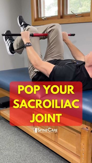 Dr. Michael Rowe | SpineCare on Instagram: "👉 Dr. Rowe shows an easy way to self reset your sacroiliac joint (aka SI joint) for instant pain relief. This exercise can be done at home, throughout the day, and requires only a basic broomstick. Also, you may find it can offer pelvic, hip, and sacroiliac joint pain relief within seconds. Let us know how it works for you! #sacroiliacjoint #sacroiliacjointdysfunction #sijoint #sijointdysfunction #sijointpain #sacrum #pelvicfloorexercises #pelvicflo Hip Pain Relief, Sciatica Exercises, Lower Back Pain Exercises, Lower Back Pain Relief, Joints Pain Relief, Back Pain Exercises, Hip Pain, Back Pain Relief, Back Pain