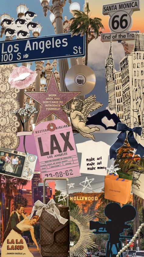 Los Angeles, down town, city life, California, Samara Monica, Hollywood Wallpaper California, California Collage, Los Angeles Wallpaper, California Wallpaper, Los Angeles Aesthetic, Vision Board Collage, Damien Chazelle, Cute Summer Wallpapers, Down Town