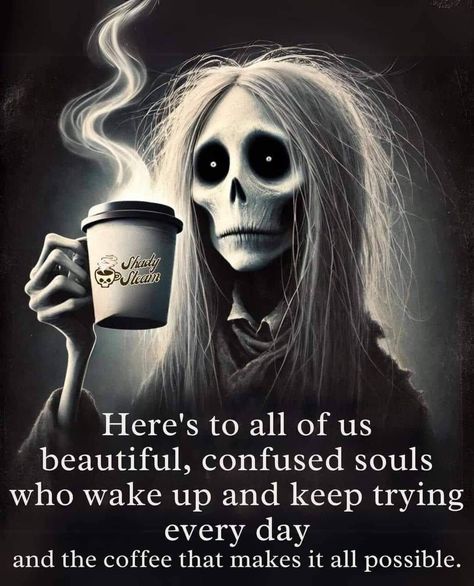 Coffee Sarcasm Quotes, Coffee Friends Quotes, Good Morning Sarcasm, Good Morning Coffee Funny, Fall Coffee Quotes, Coffee Goddess, Morning Funny Quotes, Funny Coffee Quotes Mornings, Halloween Good Morning