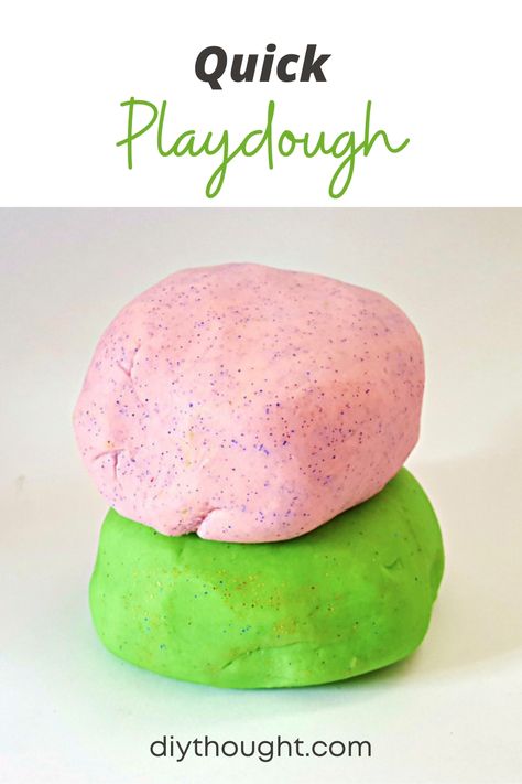 Quick Playdough Recipe - diy Thought Flour Crafts, Easy Playdough, Easy Playdough Recipe, Diy Playdough, Diy Kid Activities, K Crafts, Playdough Recipe, Flour Recipes, Fun For Kids