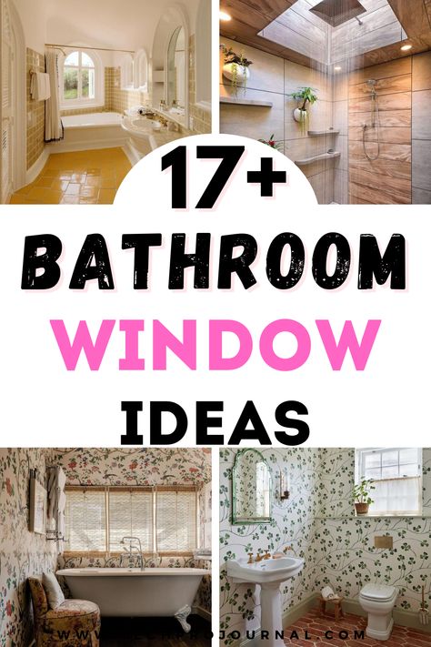 I’ve gathered the best bathroom window ideas for small bathrooms to help brighten up your space. Whether you need more natural light or want to add a stylish touch, these bathroom window ideas will transform your room into an airy oasis. Take a look and get inspired to make the most of every inch of your bathroom. Blinds For Bathroom Windows, Bathroom Window Ideas, Bathroom Window Decor, Big Window Curtains, Window Ledge Decor, Bathroom Window Coverings, Windows With Blinds, Small Bathroom Window, Ledge Decor