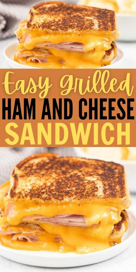 Ham And Cheese Toasted Sandwich, Grilled Ham And Cheese Sandwich Recipe, Melted Ham And Cheese Sandwiches, Best Ham And Cheese Sandwiches, Best Ham Cheese Sandwich, Best Grilled Ham And Cheese Sandwich, Ham And Cheese Melts Sandwich Recipes, Ham And Cheese Sandwiches Grilled, Best Hot Ham And Cheese Sandwich