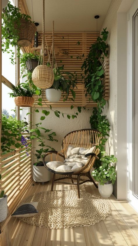 Varanda Ideas, Balcony Plants Ideas, Balcony Garden Ideas Apartment, Balcony With Plants, Colorful Balcony, Ornate Cabinet, Balcony Inspiration, Boho Plants, Balcony Decor Ideas