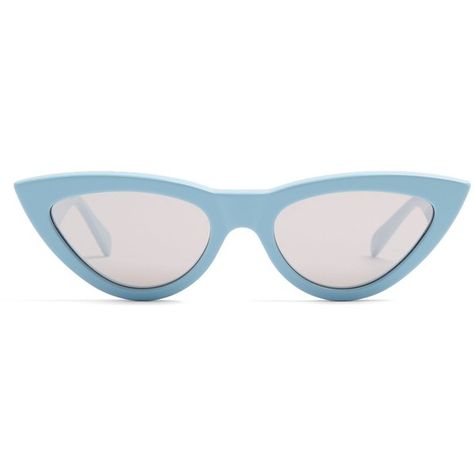 Céline Eyewear Cat-eye acetate sunglasses (£330) ❤ liked on Polyvore featuring accessories, eyewear, sunglasses, glasses, engraved sunglasses, logo sunglasses, light blue sunglasses, cat eye sunglasses and cat eye sunnies Celine Glasses, Celine Eyewear, Sunglasses Celine, Ab Day, Logo Sunglasses, Cat Eye Sunnies, Celebrity Casual Outfits, Glasses Logo, Acetate Glasses