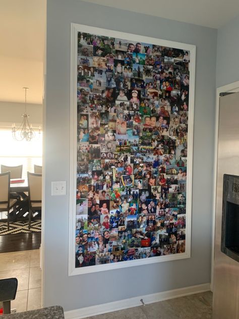 Photo Decorating Ideas Wall, Picture Wall Bulletin Board, Huge Photo Wall, Collage Of Pictures In Frame, Large Picture Collage Wall, Large Photo Collage Wall, Picture Collage On Canvas, Bulletin Board Picture Collage, Poster Picture Collage Ideas