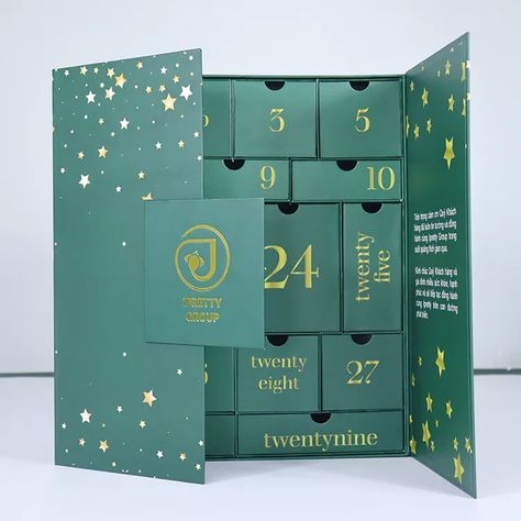 Custom Advent Calendar, Gift Calendar, Gift Advent Calendar Ideas, Minimalist Advent Calendar, Advent Calendar Template, Advent Boxes, Advent Calendar Box, Calender Packaging, Advent Calendar Packaging