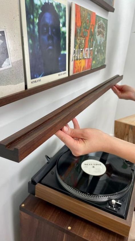 Vinyl Record Furniture, Record Display Shelf, Vinyl Record Shelf, Vinyl Shelf, Records Wall, Vinyl Record Display, Vinyl Room, Record Room, Record Shelf